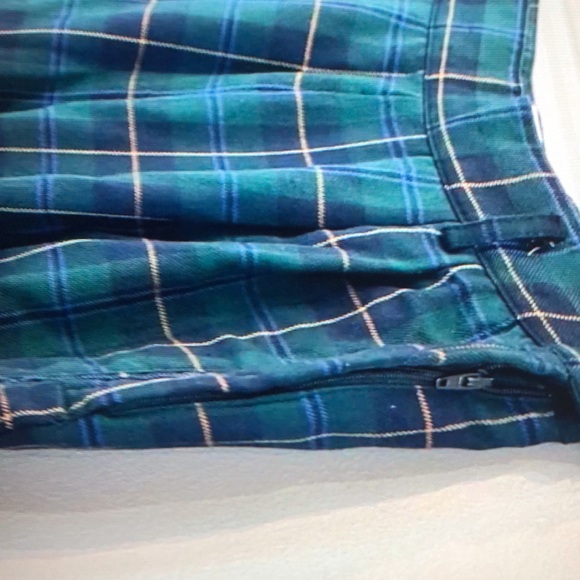 VTG limited plaid check high rise pleated Golfer pants - Picture 3 of 5